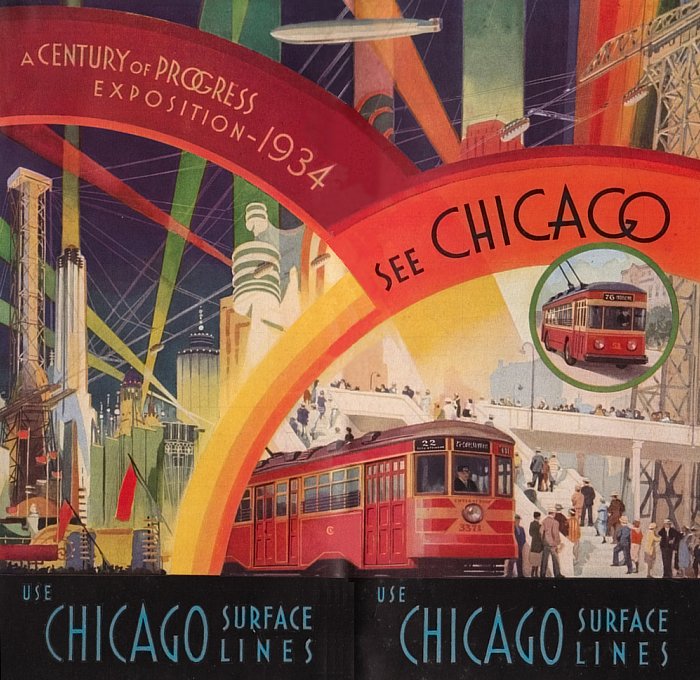 Chicago Surface Lines Leaflet, 1934